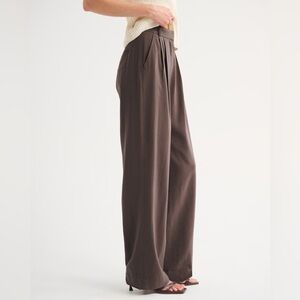 Abercrombie & Fitch Wide-Leg Brown Pants